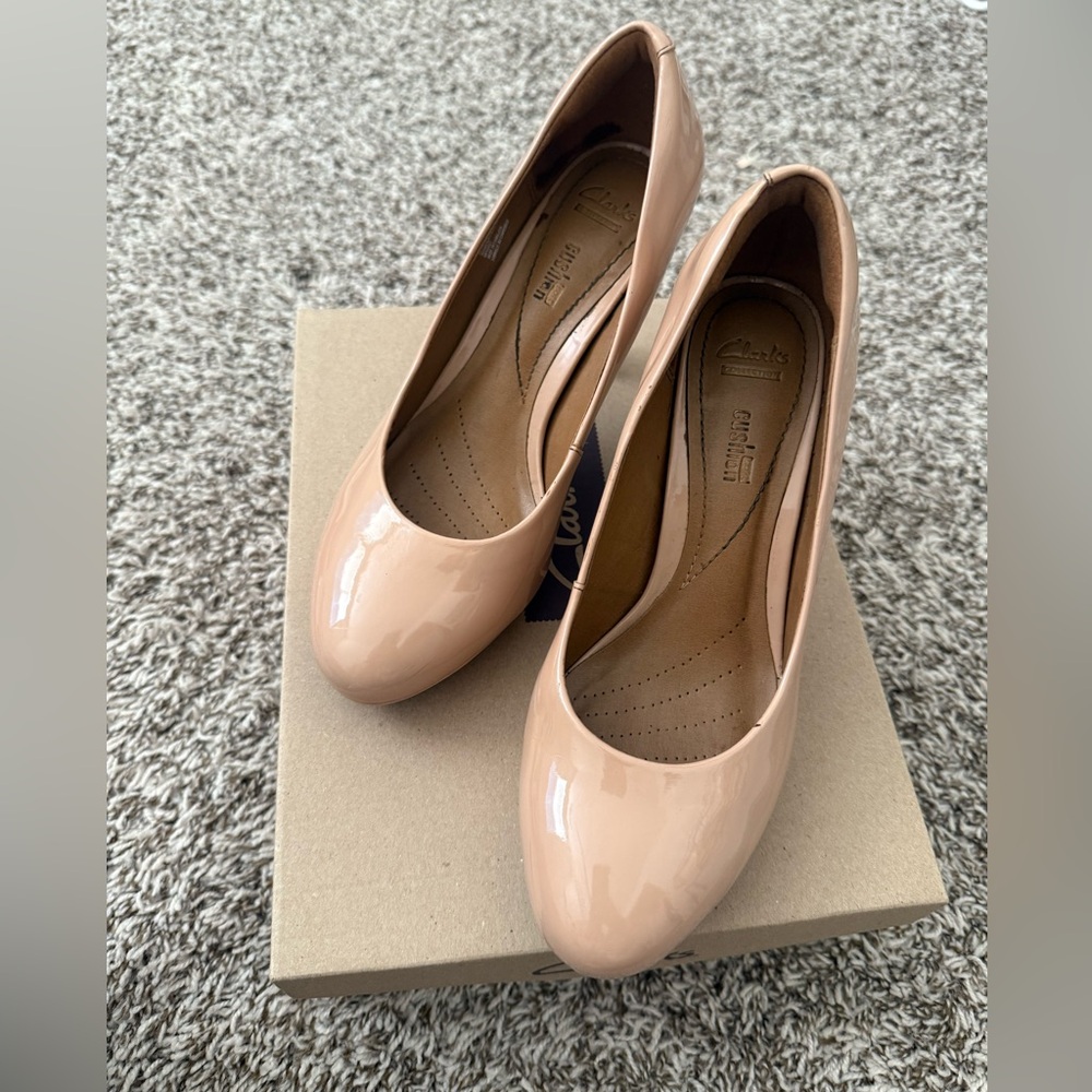 Clarks Women's Blush Patent Heels